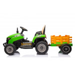 Elektrický traktor s vlečkou BBH-030 na diaľkové ovládanie 2,4G zelená